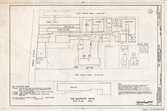 Blueprint HABS NJ,1-ATCI,4- (Sheet 4 of 19) - Chalfonte Hotel, Pacific & North Carolina Avenues, Atlantic City, Atlantic County, NJ