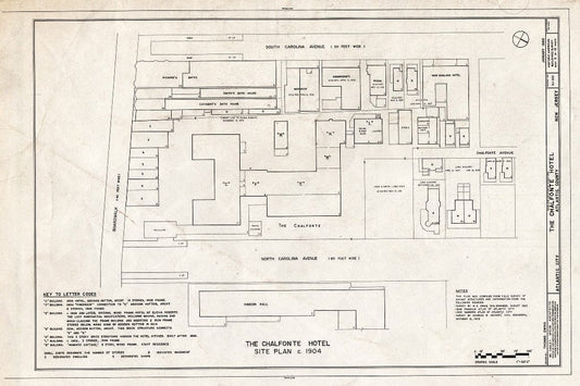 Blueprint HABS NJ,1-ATCI,4- (Sheet 5 of 19) - Chalfonte Hotel, Pacific & North Carolina Avenues, Atlantic City, Atlantic County, NJ