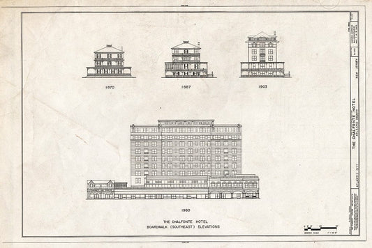 Blueprint HABS NJ,1-ATCI,4- (Sheet 7 of 19) - Chalfonte Hotel, Pacific & North Carolina Avenues, Atlantic City, Atlantic County, NJ