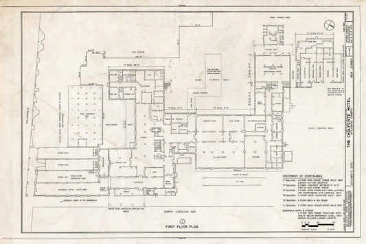 Blueprint HABS NJ,1-ATCI,4- (Sheet 9 of 19) - Chalfonte Hotel, Pacific & North Carolina Avenues, Atlantic City, Atlantic County, NJ