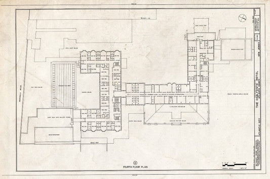 Blueprint HABS NJ,1-ATCI,4- (Sheet 12 of 19) - Chalfonte Hotel, Pacific & North Carolina Avenues, Atlantic City, Atlantic County, NJ