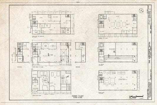 Blueprint HABS NJ,1-ATCI,4- (Sheet 18 of 19) - Chalfonte Hotel, Pacific & North Carolina Avenues, Atlantic City, Atlantic County, NJ