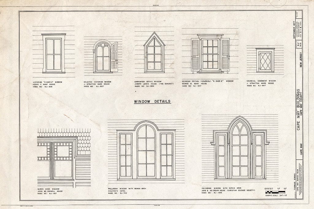 Blueprint HABS NJ,5-CAPMA,1- (Sheet 5 of 6) - Cape May Buildings, Cape May, Cape May County, NJ