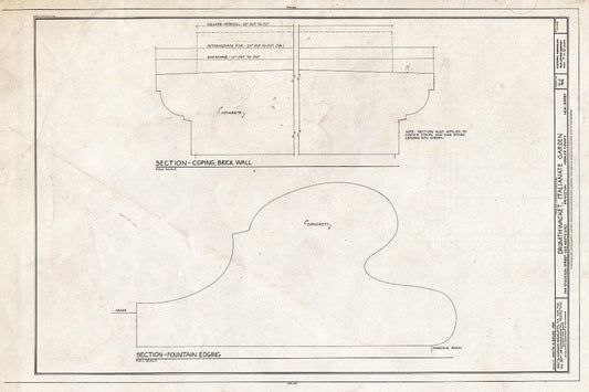 Blueprint HABS NJ,11-Print,26- (Sheet 9 of 12) - Drumthwacket, Italianate Garden, 344 Stockton Street (U.S. Route 206), Princeton, Mercer County, NJ