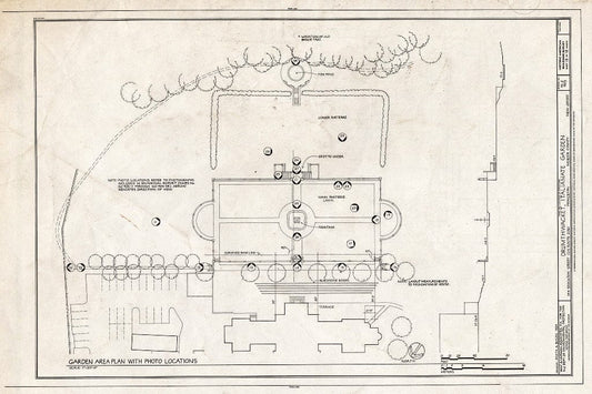 Blueprint HABS NJ,11-Print,26- (Sheet 12 of 12) - Drumthwacket, Italianate Garden, 344 Stockton Street (U.S. Route 206), Princeton, Mercer County, NJ