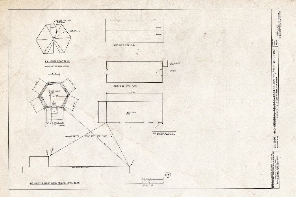 Blueprint HABS NJ,14-MORTO.V,3- (Sheet 7 of 7) - The Willows, Mendham Road, Morristown, Morris County, NJ