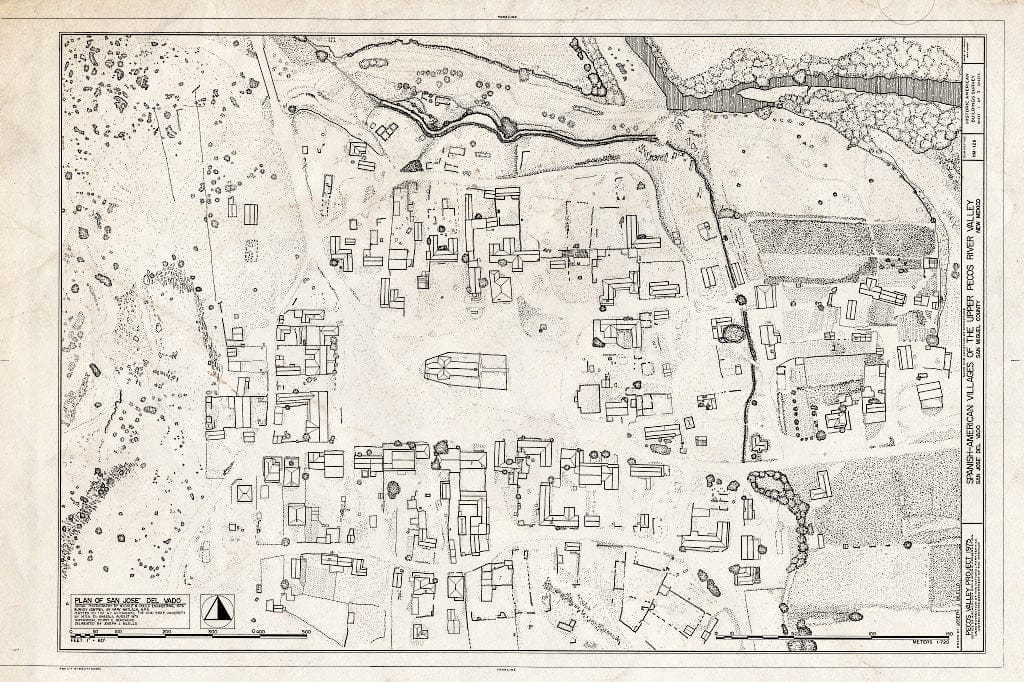 Blueprint Plan - Village of San Jose Dal Vado, Upper Pecos River Valley, San Jose, San Miguel County, NM