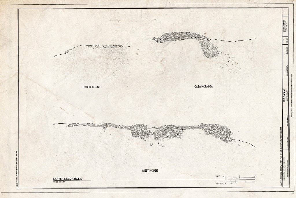 Blueprint HABS NM-199 (Sheet 4 of 6) - Bis sa' ANI, Escavada Wash, Nageezi, San Juan County, NM