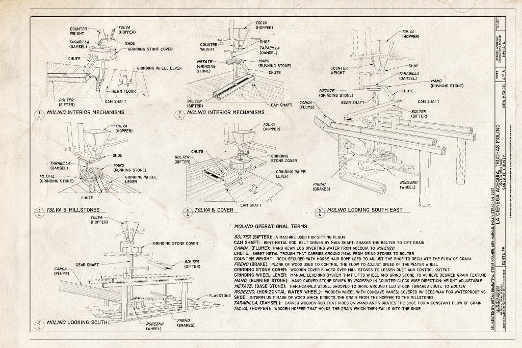 Blueprint Machinery - La Cienega Acequia, Truchas Molino, 334 Los Pinos Road, Santa Fe, Santa Fe County, NM
