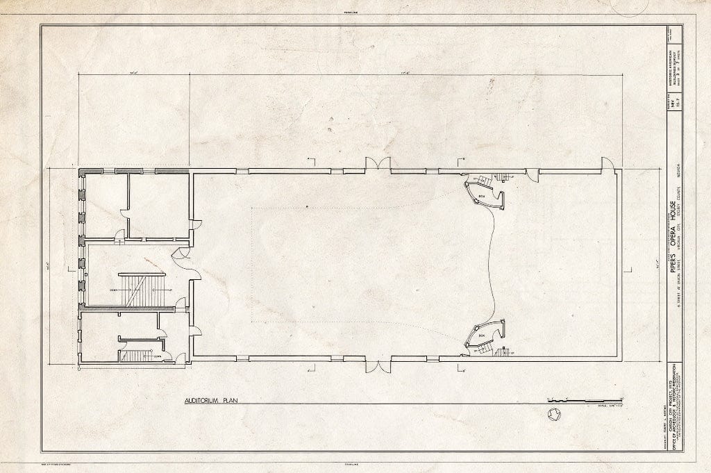 Blueprint HABS NEV,15-VIRG,17- (Sheet 3 of 7) - Piper's Opera House, B & Union Streets, Virginia City, Storey County, NV