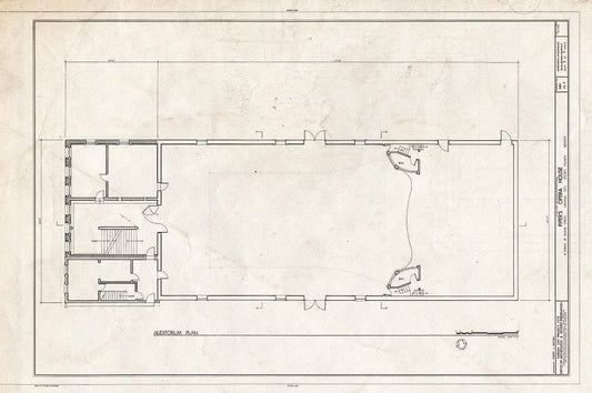 Blueprint HABS NEV,15-VIRG,17- (Sheet 3 of 7) - Piper's Opera House, B & Union Streets, Virginia City, Storey County, NV