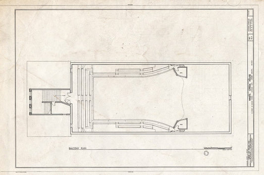 Blueprint HABS NEV,15-VIRG,17- (Sheet 4 of 7) - Piper's Opera House, B & Union Streets, Virginia City, Storey County, NV