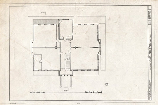 Blueprint HABS NEV,15-VIRG,8- (Sheet 4 of 9) - Fourth Ward School, South C Street at Highway 17, Virginia City, Storey County, NV