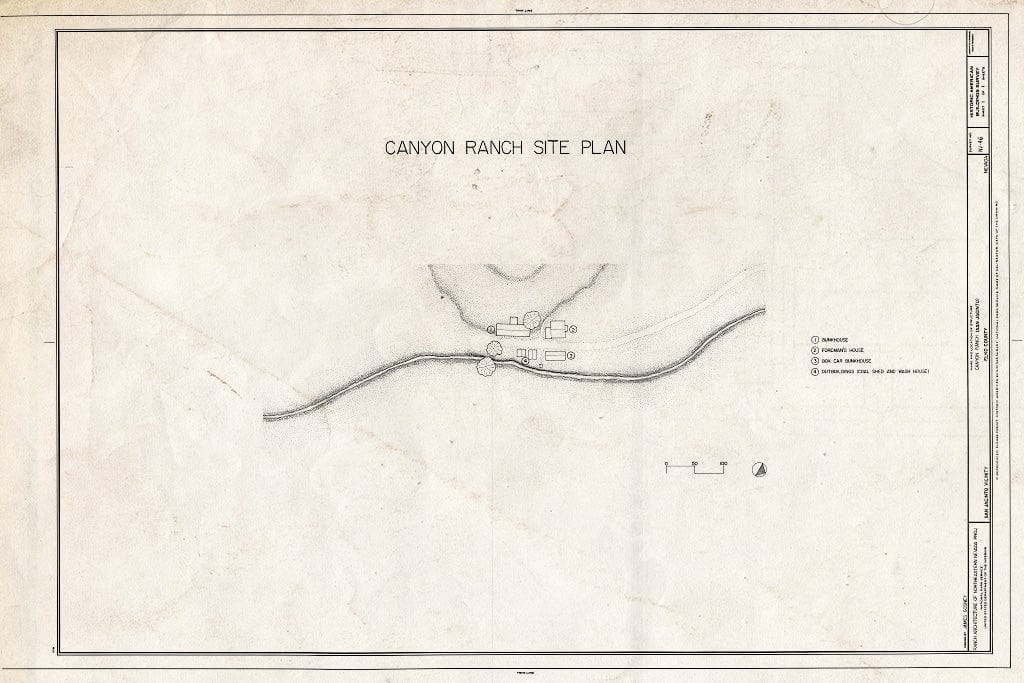 Blueprint Site Plan - Canyon Ranch (San Jacinto), on Trout Creek, San Jacinto, Elko County, NV