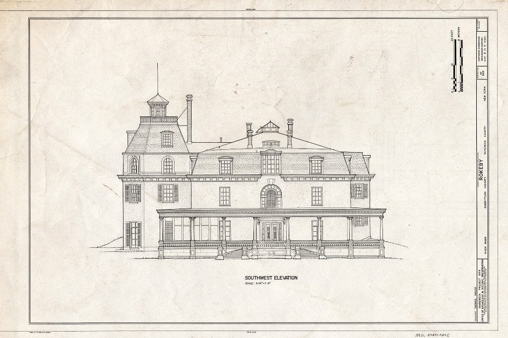 Blueprint HABS NY,14-Barto.V,2- (Sheet 8 of 11) - La Bergerie, River Road, Barrytown, Dutchess County, NY