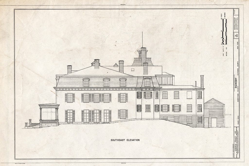 Blueprint HABS NY,14-Barto.V,2- (Sheet 10 of 11) - La Bergerie, River Road, Barrytown, Dutchess County, NY