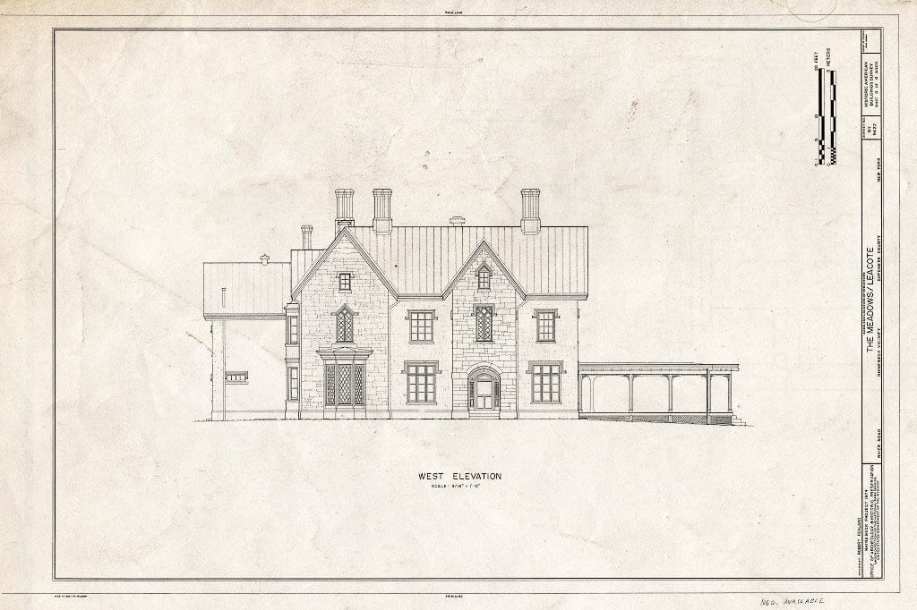 Blueprint HABS NY,14-RHINB.V,5- (Sheet 4 of 4) - The Meadows, River Road, Rhinebeck, Dutchess County, NY