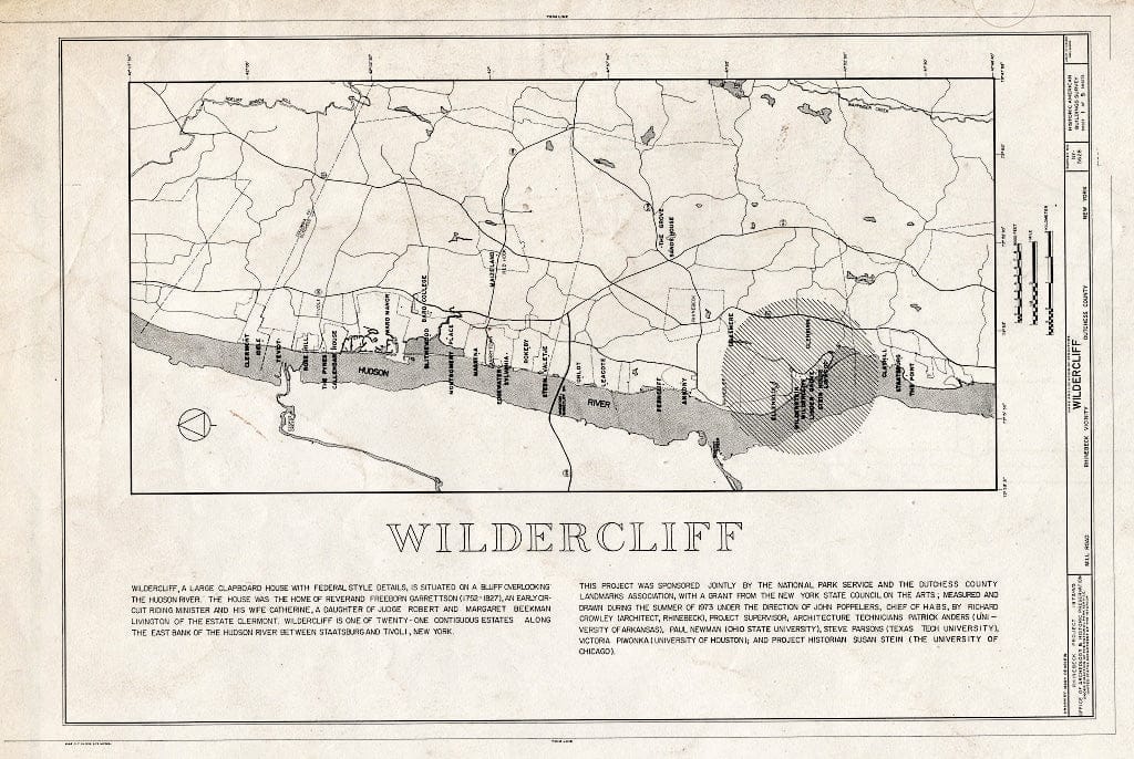 Blueprint HABS NY,14-RHINB.V,3- (Sheet 1 of 5) - Wildercliff, Morton Road, Rhinebeck, Dutchess County, NY