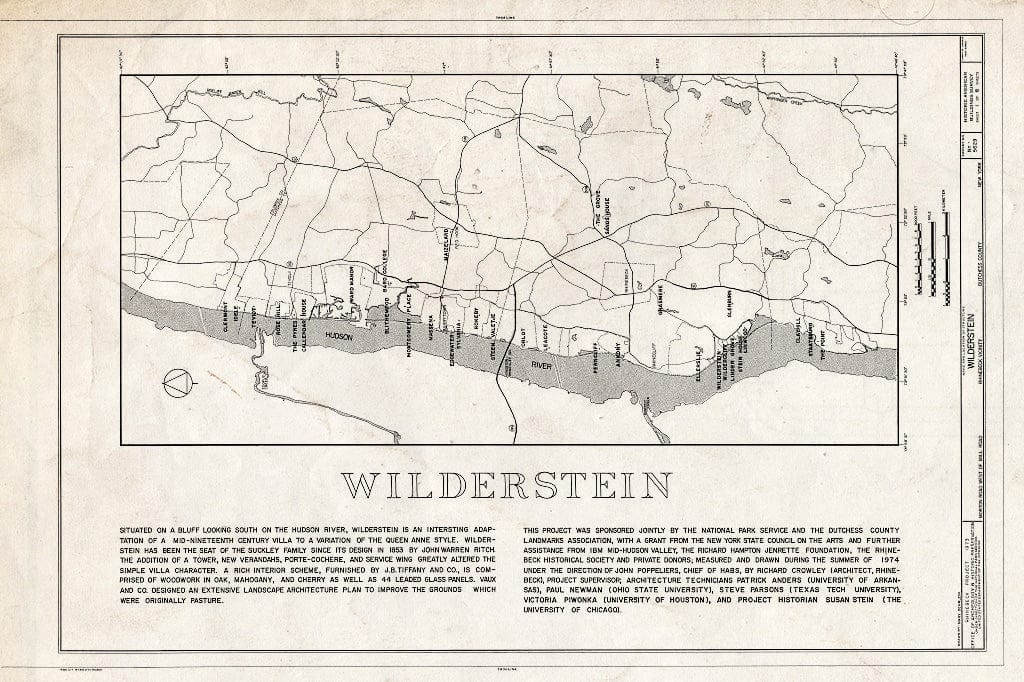 Blueprint HABS NY,14-RHINB.V,4- (Sheet 1 of 8) - Wilderstein, Morton Road, Rhinebeck, Dutchess County, NY