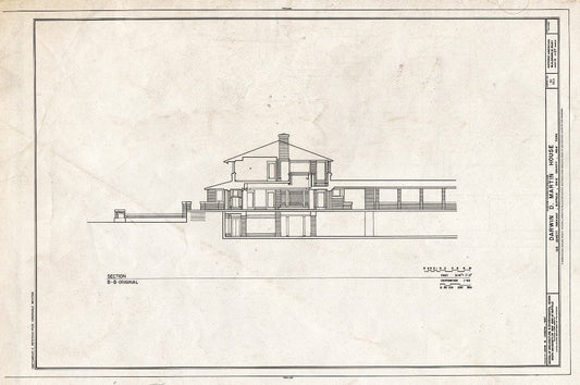 Blueprint HABS NY,15-BUF,5- (Sheet 11 of 27) - Darwin D. Martin House, 125 Jewett Parkway, Buffalo, Erie County, NY
