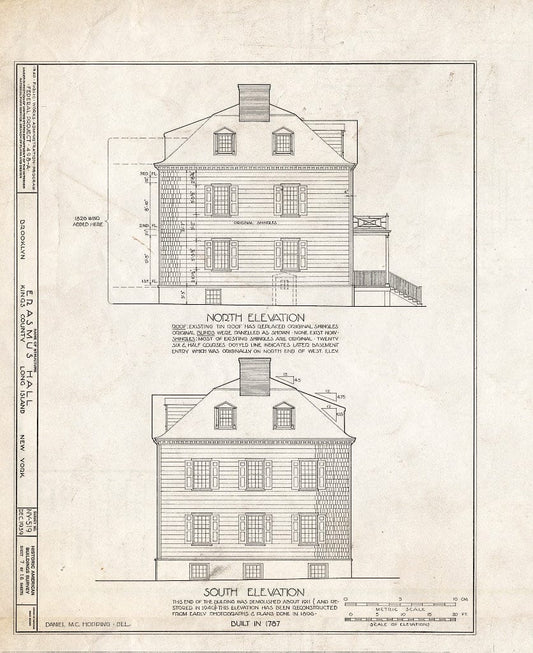 Blueprint HABS NY,24-Brok,4- (Sheet 7 of 18) - Erasmus Hall (Academy), Flatbush Avenue, Brooklyn, Kings County, NY