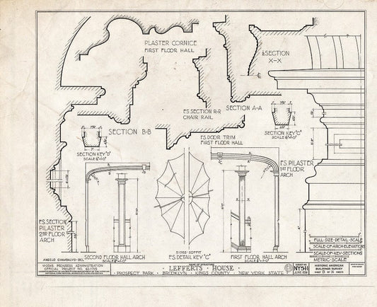 Blueprint HABS NY,24-Brok,2- (Sheet 13 of 14) - Lefferts House, Prospect Park (Moved from 563 Flatbush Avenue), Brooklyn, Kings County, NY