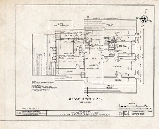 Blueprint HABS NY,24-Brok,3- (Sheet 2 of 8) - Johannes Van Nuyse House, 150 Amersfort Place, Brooklyn, Kings County, NY