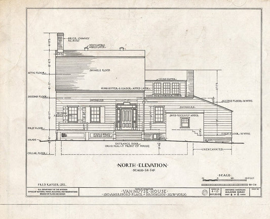 Blueprint HABS NY,24-Brok,3- (Sheet 6 of 8) - Johannes Van Nuyse House, 150 Amersfort Place, Brooklyn, Kings County, NY