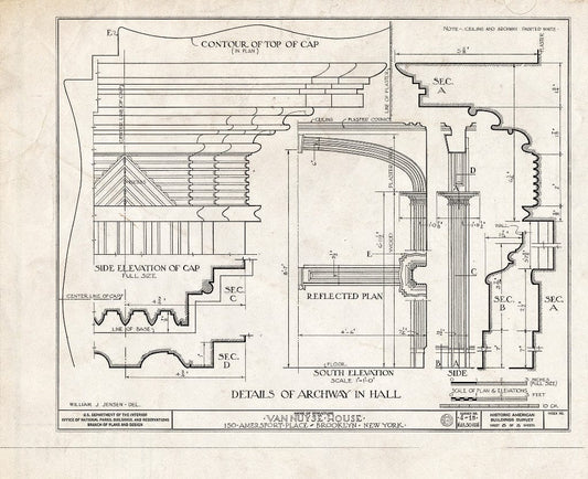 Blueprint HABS NY,24-Brok,3- (Sheet 8 of 8) - Johannes Van Nuyse House, 150 Amersfort Place, Brooklyn, Kings County, NY