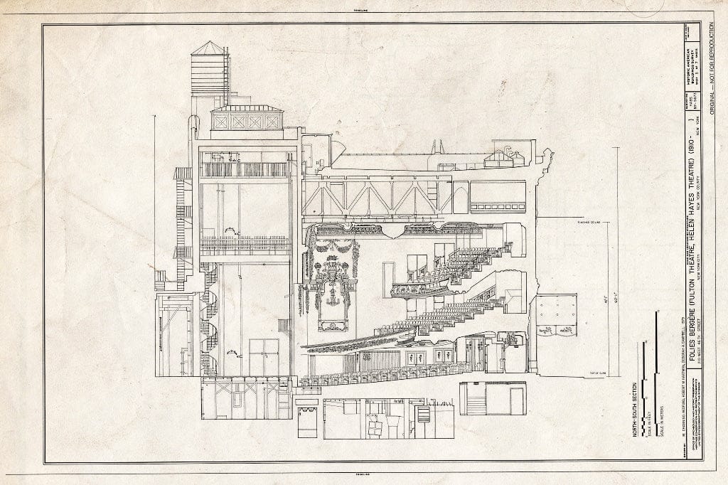 Blueprint HABS NY,31-NEYO,84- (Sheet 5 of 7) - Folies Bergere Theatre, 210 West Forty-Sixth Street, New York County, NY