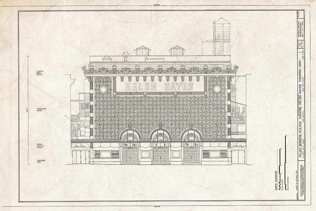 Blueprint HABS NY,31-NEYO,84- (Sheet 7 of 7) - Folies Bergere Theatre, 210 West Forty-Sixth Street, New York County, NY