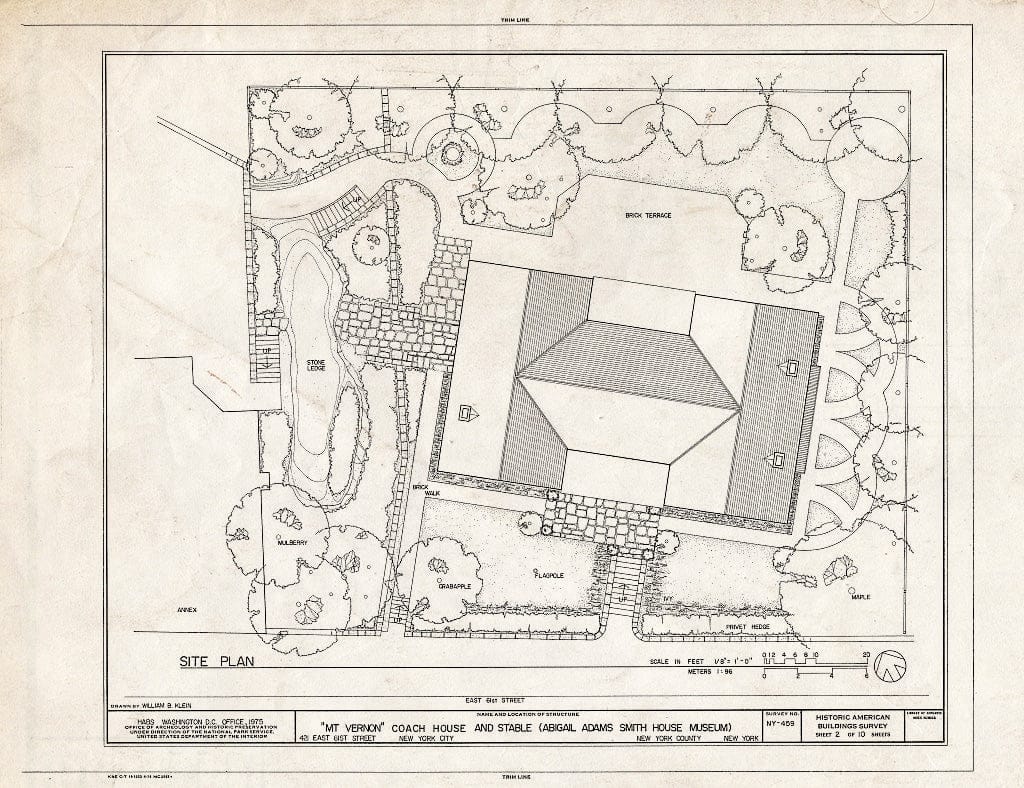 Blueprint HABS NY,31-NEYO,45- (Sheet 2 of 10) - Mount Vernon Coach House & Stable, 421 East Sixty-First Street, New York County, NY
