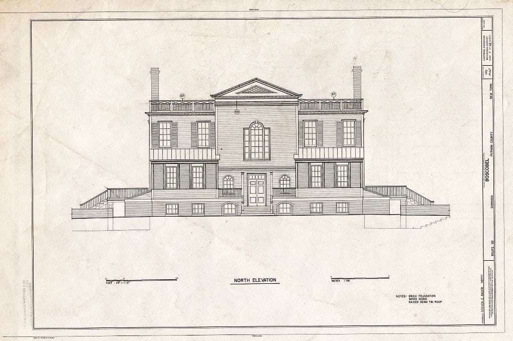 Blueprint HABS NY,40-GARI,3- (Sheet 7 of 28) - Boscobel, State Route 9D, Garrison, Putnam County, NY